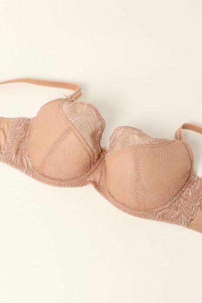 画像8: RINA beige B150 | フルカップ・ワイヤーブラ・セミソフトブラ・大きいサイズ・ベージュ| ewabien エヴァビアン| 輸入下着・高級ランジェリー  (8)