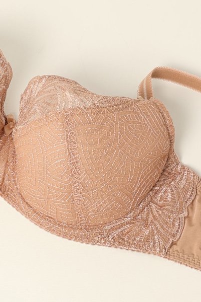 画像9: RINA beige B150 | フルカップ・ワイヤーブラ・セミソフトブラ・大きいサイズ・ベージュ| ewabien エヴァビアン| 輸入下着・高級ランジェリー  (9)