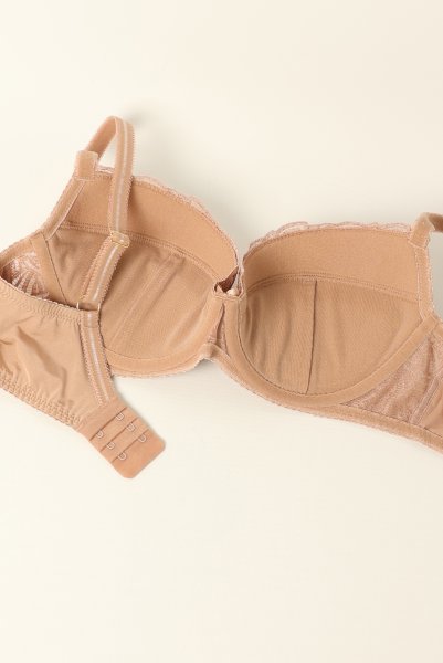 画像11: RINA beige B214 | 3/4カップ・ワイヤーブラ・グラマー向け・すっぴん美乳ブラ・ベージュ| ewabien エヴァビアン (11)