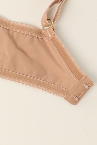 画像12: RINA beige B161 | フルカップ・パッドなし・ワイヤーブラ・一枚レース・大きいサイズ・ベージュ | ewabien エヴァビアン| 輸入下着・高級ランジェリー  (12)