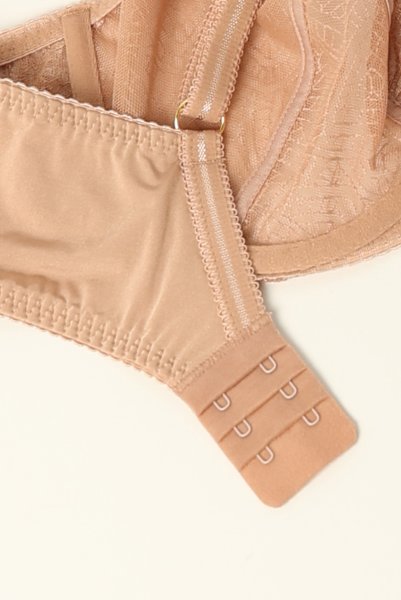 画像13: RINA beige B161 | フルカップ・パッドなし・ワイヤーブラ・一枚レース・大きいサイズ・ベージュ | ewabien エヴァビアン| 輸入下着・高級ランジェリー  (13)