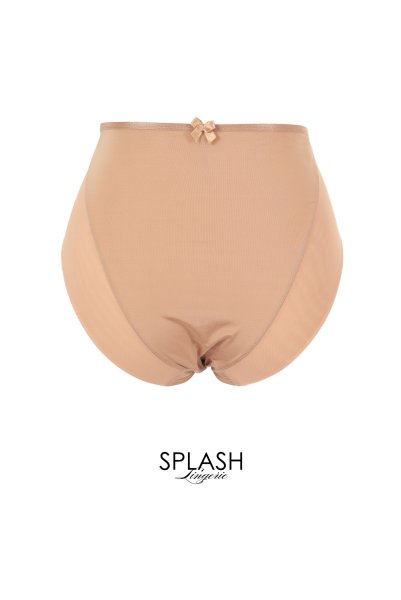 画像2: RINA beige C125 | ハイウエストショーツ・シースルー・ベージュ  | ewabien エヴァビアン (2)