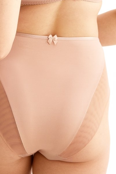 画像8: RINA beige C125 | ハイウエストショーツ・シースルー・ベージュ  | ewabien エヴァビアン (8)