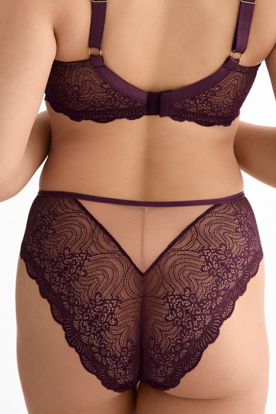 画像4: MARIBEL cherry C511|ブラジリアンショーツ・バイオレット | ewabien エヴァビアン (4)