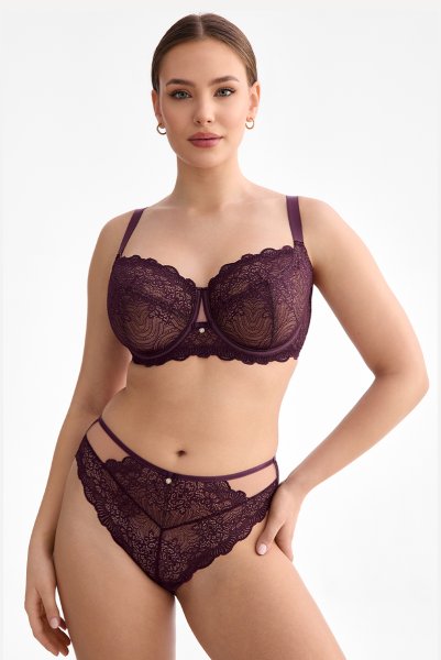 画像5: MARIBEL cherry C511|ブラジリアンショーツ・バイオレット | ewabien エヴァビアン (5)