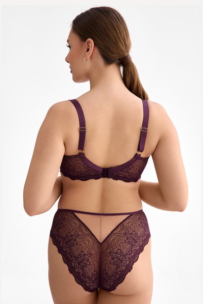 画像6: MARIBEL cherry C511|ブラジリアンショーツ・バイオレット | ewabien エヴァビアン (6)