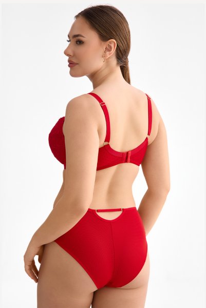 画像5: HARPER-red-B214 | 3/4カップ・ワイヤーブラ・グラマー向け・レッド| ewabien エヴァビアン【サイズ交換OK】 輸入下着・高級ランジェリー  (5)