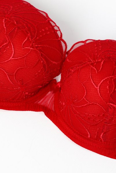 画像9: HARPER-red-B214 | 3/4カップ・ワイヤーブラ・グラマー向け・レッド| ewabien エヴァビアン【サイズ交換OK】 輸入下着・高級ランジェリー  (9)