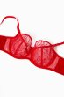 画像8: HARPER red B161 | フルカップブラ・パッドなし・ワイヤーブラ・一枚レース・大きいサイズ・レッド | ewabien エヴァビアン【サイズ交換OK・メール便対象】 輸入下着・高級ランジェリー  (8)
