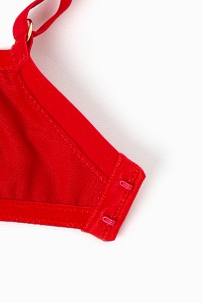 画像12: HARPER red B161 | フルカップブラ・パッドなし・ワイヤーブラ・一枚レース・大きいサイズ・レッド | ewabien エヴァビアン【サイズ交換OK・メール便対象】 輸入下着・高級ランジェリー  (12)