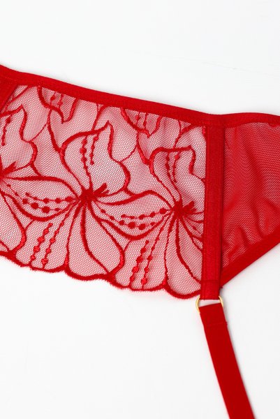 画像11: HARPERred-C603|ガーターベルト・レッド | ewabien エヴァビアン【サイズ交換OK・メール便対象】輸入下着・高級ランジェリー  (11)