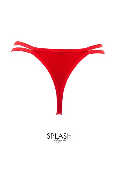 画像2: HARPER red C215 | タンガ・シースルー・レッド  | ewabien エヴァビアン【サイズ交換NG・メール便対象】輸入下着・高級ランジェリー  (2)