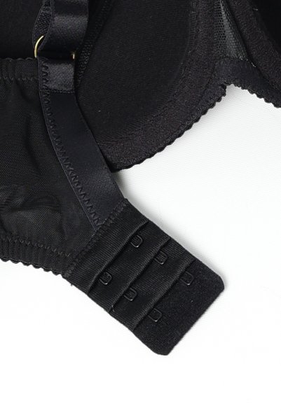 画像12: FIORA black B150 | フルカップ・ワイヤーブラ・セミソフトブラ・大きいサイズ・ブラック| ewabien エヴァビアン【サイズ交換OK】 輸入下着・高級ランジェリー  (12)