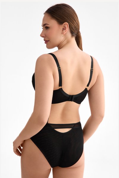 画像5: FIORA black B214 | 3/4カップ・ワイヤーブラ・グラマー向け・すっぴん美乳ブラ・ブラック| ewabien エヴァビアン【サイズ交換OK】 輸入下着・高級ランジェリー  (5)