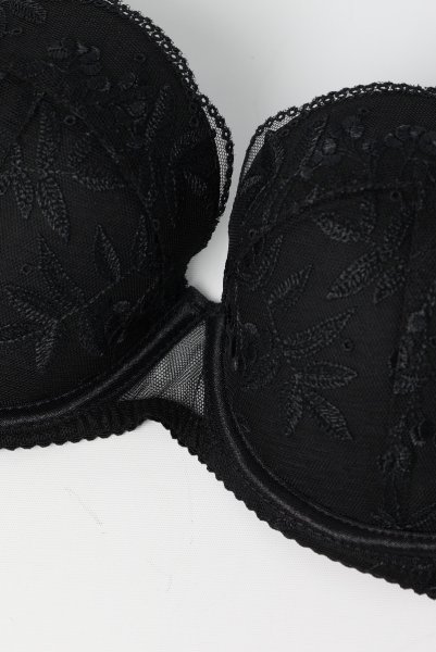 画像9: FIORA black B214 | 3/4カップ・ワイヤーブラ・グラマー向け・すっぴん美乳ブラ・ブラック| ewabien エヴァビアン【サイズ交換OK】 輸入下着・高級ランジェリー  (9)