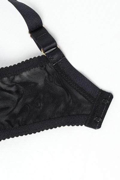 画像11: FIORA black B214 | 3/4カップ・ワイヤーブラ・グラマー向け・すっぴん美乳ブラ・ブラック| ewabien エヴァビアン【サイズ交換OK】 輸入下着・高級ランジェリー  (11)