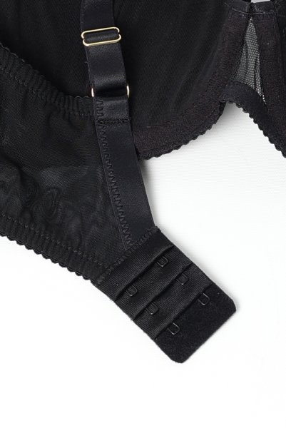 画像12: FIORA black B214 | 3/4カップ・ワイヤーブラ・グラマー向け・すっぴん美乳ブラ・ブラック| ewabien エヴァビアン【サイズ交換OK】 輸入下着・高級ランジェリー  (12)