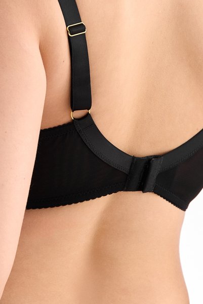 画像7: FIORA black B136 ｜フルカップ・グラマー向け・パッドなし・ワイヤーブラ・一枚レース・ブラック| ewabien エヴァビアン【サイズ交換OK・メール便対象】 輸入下着・高級ランジェリー  (7)