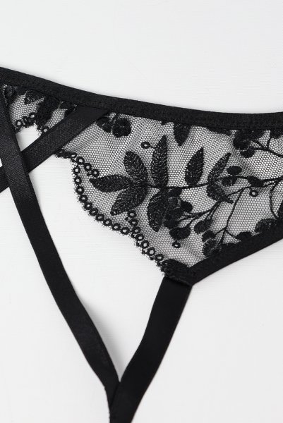 画像10: FIORA black-C606 |ガーターベルト・ブラック | ewabien エヴァビアン【サイズ交換OK・メール便対象】輸入下着・高級ランジェリー  (10)