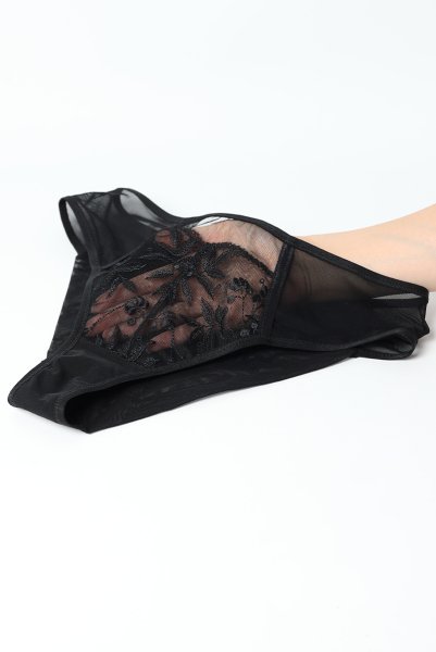 画像15: FIORA black C511｜ブラジリアンショーツ・ブラック | ewabien エヴァビアン【サイズ交換NG・メール便対象】輸入下着・高級ランジェリー  (15)