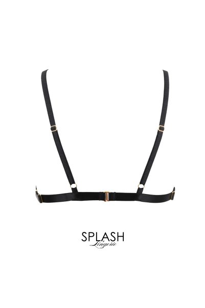 画像2: FIORA black-HN |ボディハーネス・ブラック | ewabien エヴァビアン【サイズ交換NG・メール便対象】輸入下着・高級ランジェリー  (2)