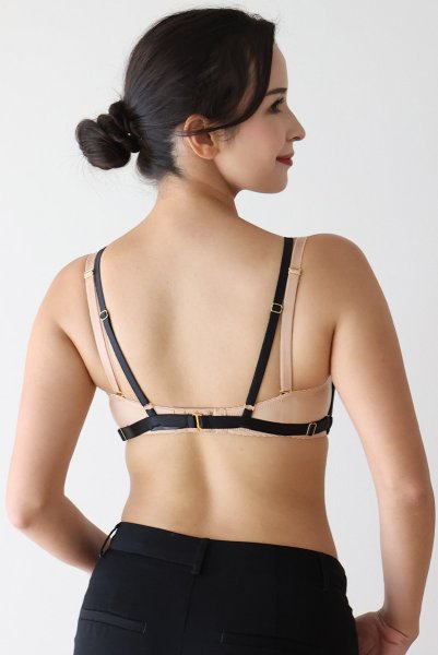 画像4: FIORA black-HN |ボディハーネス・ブラック | ewabien エヴァビアン【サイズ交換NG・メール便対象】輸入下着・高級ランジェリー  (4)