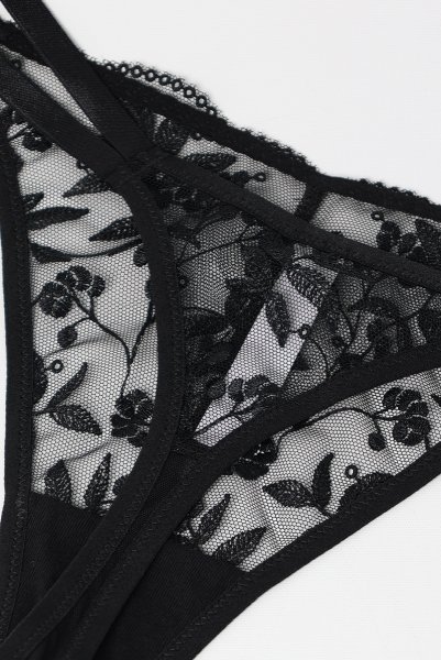 画像12: FIORA black C215 |タンガ・Tバック・ブラック | ewabien エヴァビアン【サイズ交換NG・メール便対象】輸入下着・高級ランジェリー  (12)