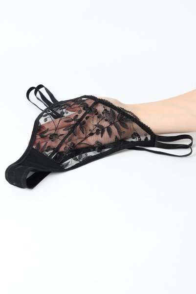 画像15: FIORA black C215 |タンガ・Tバック・ブラック | ewabien エヴァビアン【サイズ交換NG・メール便対象】輸入下着・高級ランジェリー  (15)