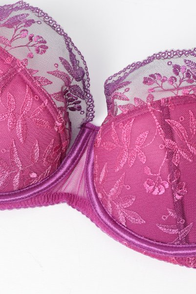 画像9: FIORA fuchsia B150 | フルカップ・ワイヤーブラ・セミソフトブラ・大きいサイズ・紫・ピンク| ewabien エヴァビアン【サイズ交換OK】 輸入下着・高級ランジェリー  (9)