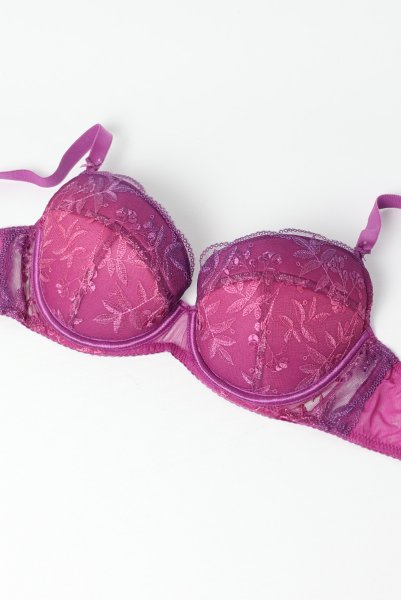 画像7: FIORA fuchsia B214 | 3/4カップ・ワイヤーブラ・グラマー向け・すっぴん美乳ブラ・紫・ピンク| ewabien エヴァビアン【サイズ交換OK】 輸入下着・高級ランジェリー  (7)