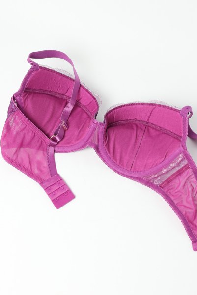 画像10: FIORA fuchsia B214 | 3/4カップ・ワイヤーブラ・グラマー向け・すっぴん美乳ブラ・紫・ピンク| ewabien エヴァビアン【サイズ交換OK】 輸入下着・高級ランジェリー  (10)