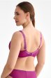 画像3: FIORA fuchsia B136 ｜フルカップ・グラマー向け・パッドなし・ワイヤーブラ・一枚レース・紫・ピンク| ewabien エヴァビアン【サイズ交換OK・メール便対象】 輸入下着・高級ランジェリー  (3)