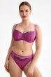 画像4: FIORA fuchsia B136 ｜フルカップ・グラマー向け・パッドなし・ワイヤーブラ・一枚レース・紫・ピンク| ewabien エヴァビアン【サイズ交換OK・メール便対象】 輸入下着・高級ランジェリー  (4)