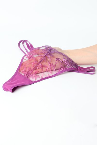 画像15: FIORA fuchsia C215 |タンガ・Tバック・紫・ピンク | ewabien エヴァビアン【サイズ交換NG・メール便対象】輸入下着・高級ランジェリー  (15)