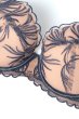 画像9: PALMER blue B214 | 3/4カップ・ワイヤーブラ・グラマー向け・すっぴん美乳ブラ・ブルー×ベージュ| ewabien エヴァビアン【サイズ交換OK】 輸入下着・高級ランジェリー  (9)
