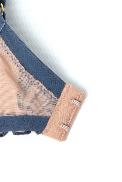 画像12: PALMER blue B161 | フルカップ・パッドなし・ワイヤーブラ・一枚レース・大きいサイズ・ブルー×ベージュ | ewabien エヴァビアン【サイズ交換OK・メール便対象】 輸入下着・高級ランジェリー  (12)