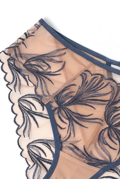 画像12: PALMER blue C511｜ブラジリアンショーツ・ブルー×ベージュ | ewabien エヴァビアン【サイズ交換NG・メール便対象】輸入下着・高級ランジェリー  (12)