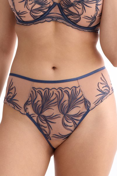 画像3: PALMER blue C322 |ブラジリアンタンガ・ブルー×ベージュ  | ewabien エヴァビアン【サイズ交換NG・メール便対象】輸入下着・高級ランジェリー  (3)
