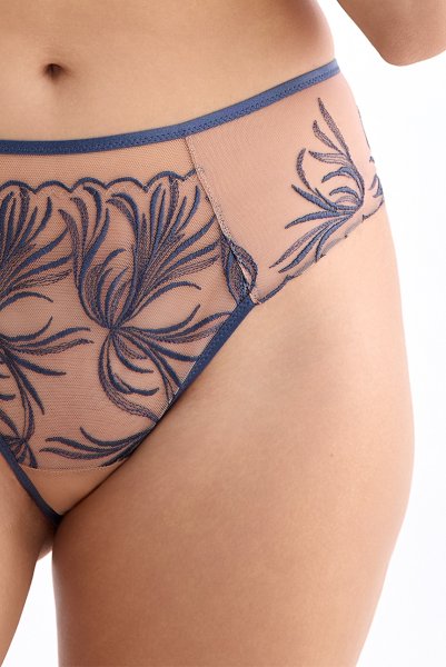 画像7: PALMER blue C322 |ブラジリアンタンガ・ブルー×ベージュ  | ewabien エヴァビアン【サイズ交換NG・メール便対象】輸入下着・高級ランジェリー  (7)