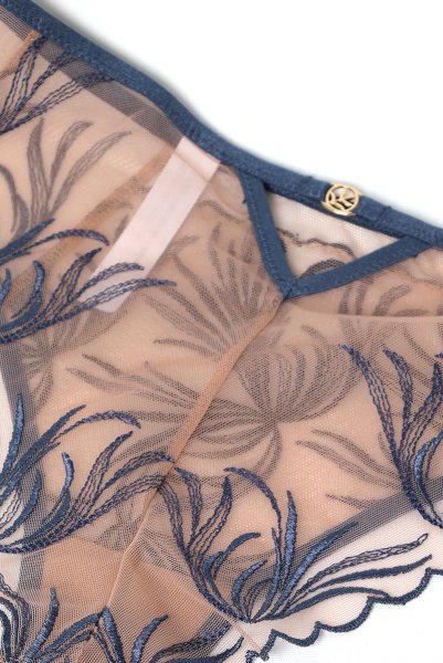 画像12: PALMER blue C322 |ブラジリアンタンガ・ブルー×ベージュ  | ewabien エヴァビアン【サイズ交換NG・メール便対象】輸入下着・高級ランジェリー  (12)