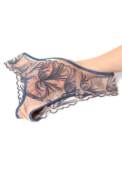 画像15: PALMER blue C322 |ブラジリアンタンガ・ブルー×ベージュ  | ewabien エヴァビアン【サイズ交換NG・メール便対象】輸入下着・高級ランジェリー  (15)