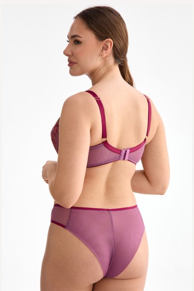 画像5: KARMELA amethyst B214 | 3/4カップ・ワイヤーブラ・グラマー向け・パープル| ewabien エヴァビアン【サイズ交換OK】 輸入下着・高級ランジェリー  (5)