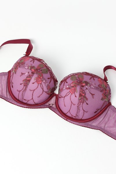 画像8: KARMELA amethyst B214 | 3/4カップ・ワイヤーブラ・グラマー向け・パープル| ewabien エヴァビアン【サイズ交換OK】 輸入下着・高級ランジェリー  (8)