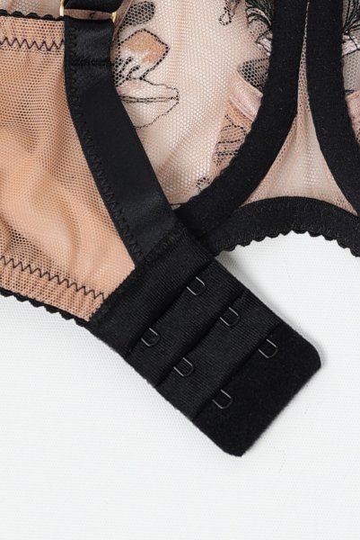 画像13: SALMA beige B161 | フルカップ・パッドなし・ワイヤーブラ・一枚レース・大きいサイズ・ベージュ | ewabien エヴァビアン【サイズ交換OK・メール便対象】 輸入下着・高級ランジェリー  (13)