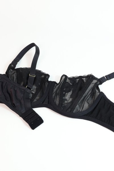 画像11: EMMA black B136 ｜フルカップ・グラマー向け・パッドなし・ワイヤーブラ・一枚レース・ブラック| ewabien エヴァビアン【サイズ交換OK・メール便対象】 輸入下着・高級ランジェリー  (11)