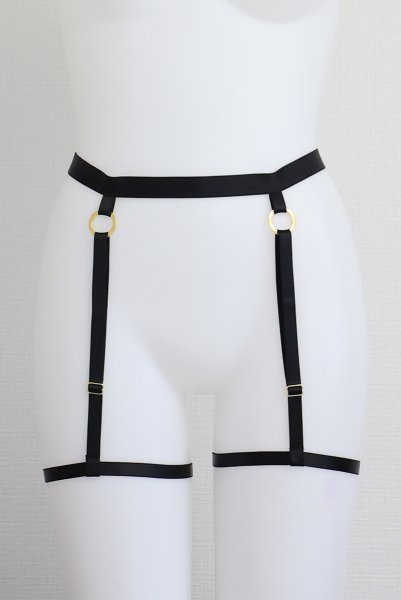 画像15: EMMA black-C620 |レッグガーター・ブラック | EMMAbien エヴァビアン【メール便対象】輸入下着・高級ランジェリー  (15)