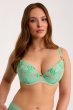 画像1: 【予約受付中】2026SS|MILAGROS green B214 | 3/4カップ・ワイヤーブラ・グラマー向け・グリーン| ewabien エヴァビアン (1)