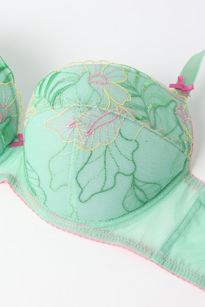 画像8: 【予約受付中】2026SS|MILAGROS green B214 | 3/4カップ・ワイヤーブラ・グラマー向け・グリーン| ewabien エヴァビアン (8)