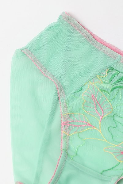 画像11: 【予約受付中】2026SS|MILAGROS green C124 | ハイウエストショーツ・シースルー・グリーン  | ewabien エヴァビアン (11)