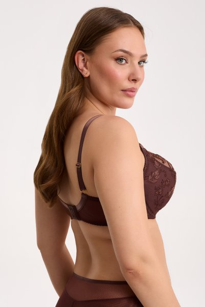 画像3: 【12月発売予定】2026SS|KIRA chocolate B150 | フルカップ・ワイヤーブラ・セミソフトブラ・大きいサイズ・ベージュ| ewabien エヴァビアン (3)